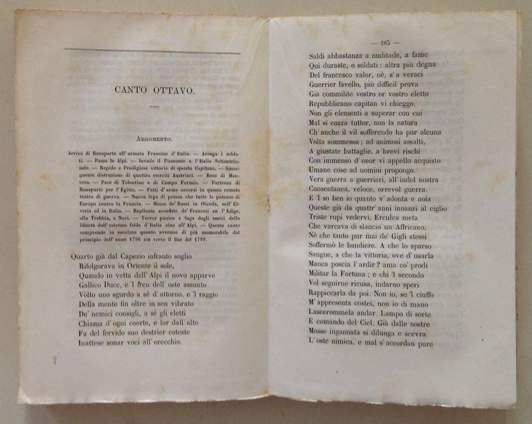 C. Aurelio Bossi Poesie Edite e Inedite 2 Volumi Tipografia …