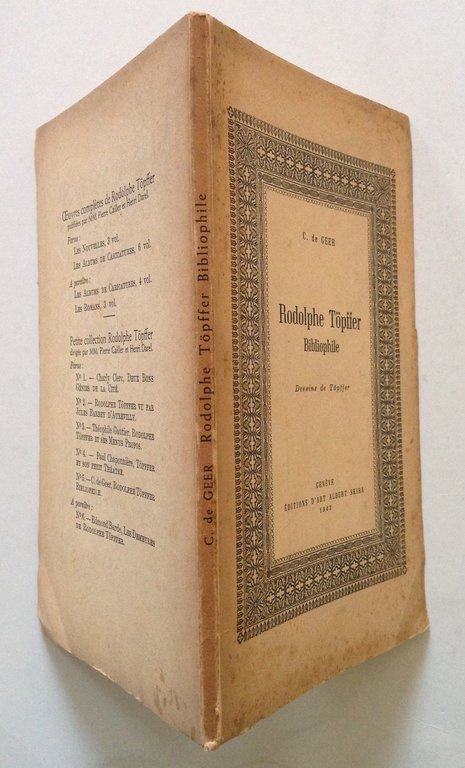 C de Geer Rodolphe Toepffer Bibliophile Geneve Editions d'Art Skira … | Immagine Gallery 2