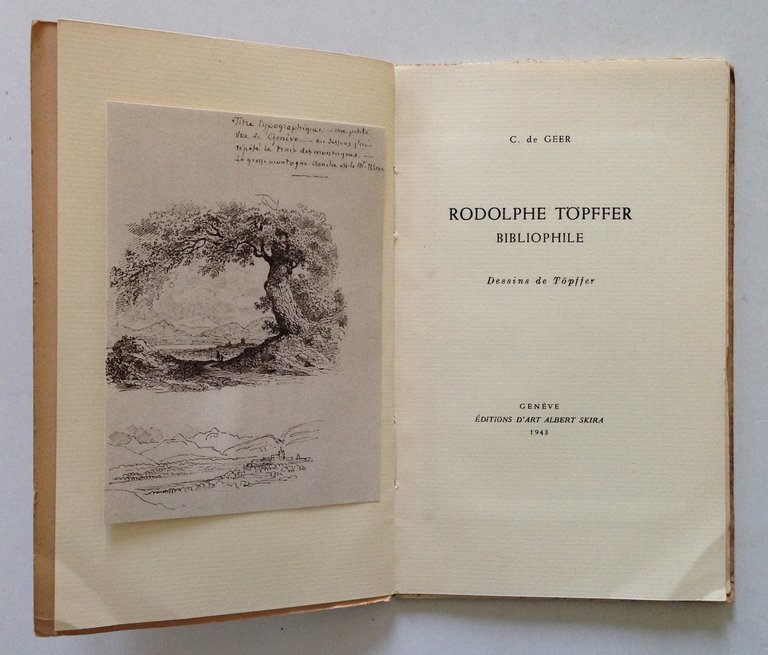 C de Geer Rodolphe Toepffer Bibliophile Geneve Editions d'Art Skira … | Immagine Gallery 3