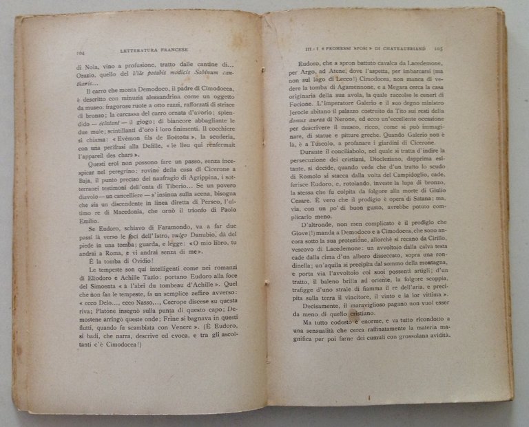 C. De Lollis Saggi di Letteratura Francese Laterza Ed. Bari …