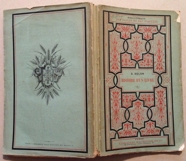 C. Delon Histoire D'Un Livre Librairie Hachette 1879