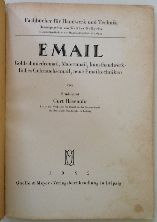 C Hasenohr Email Goldschmiedeemail Maleremail Kunsthandwerkliches Gebrauchsemail