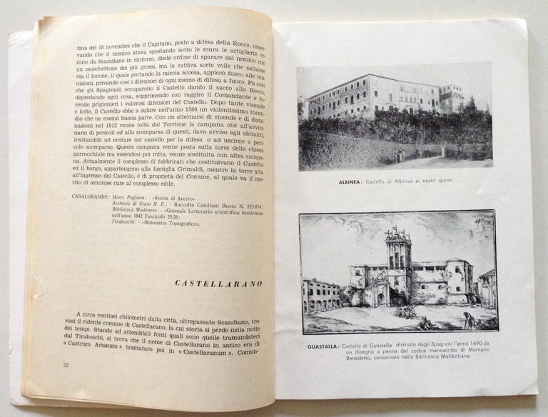 C. Iori Rocche Torri Castelli nel Reggiano Reggio Emilia 1959