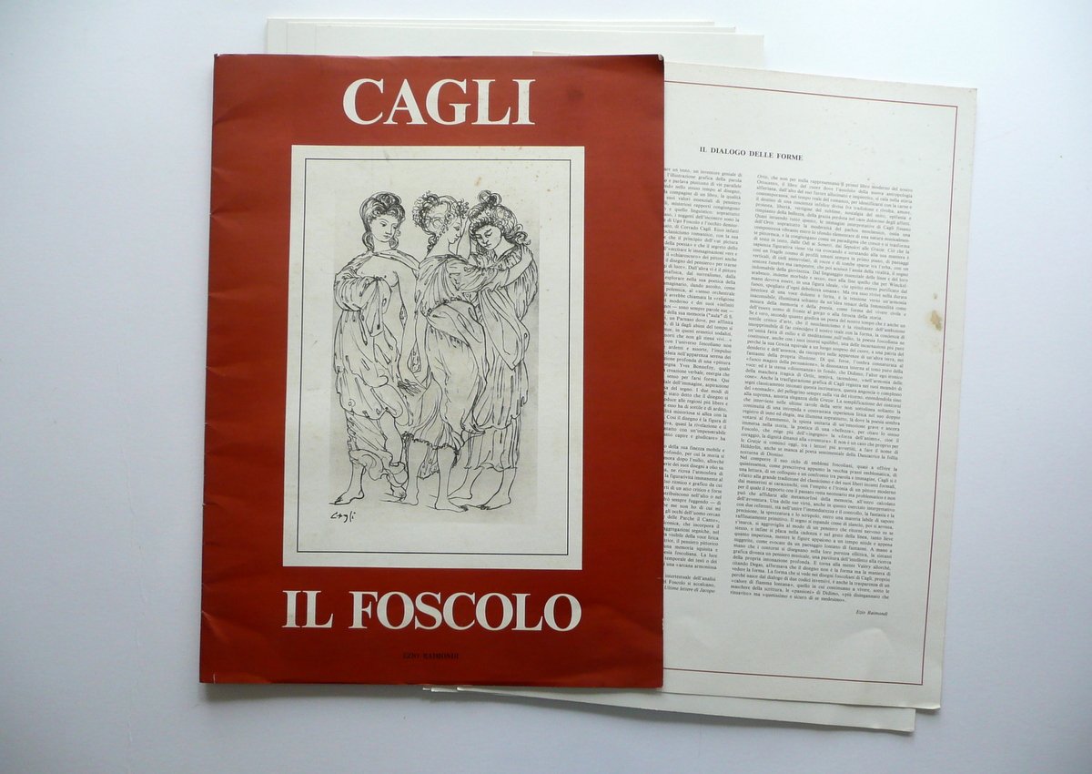 Cagli il Foscolo Ezio Raimondi Cartella 17 Tavole Il Fiorino …
