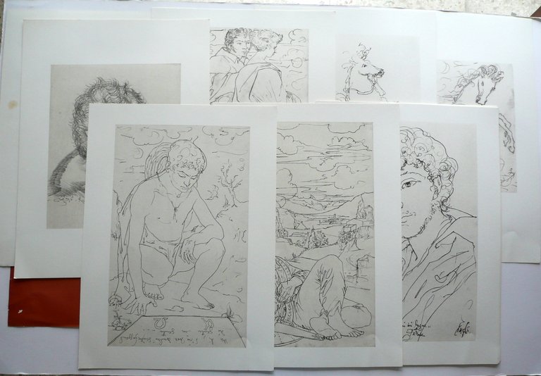 Cagli il Foscolo Ezio Raimondi Cartella 17 Tavole Il Fiorino …