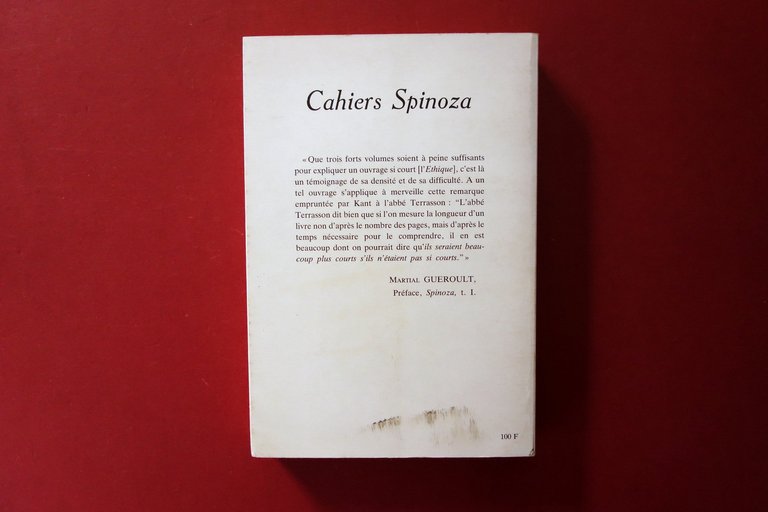 Cahier Spinoza N.5 Hiver 1984-85 Calcul Algebrique Arc en Ciel …