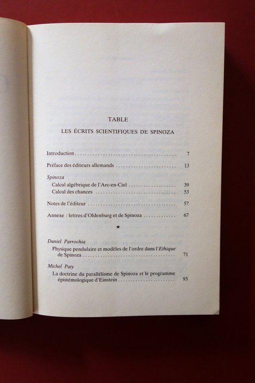 Cahier Spinoza N.5 Hiver 1984-85 Calcul Algebrique Arc en Ciel …