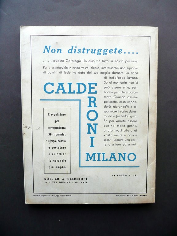 Calderoni Gioielliere Milano Catalogo 1935-36 Argenteria Servizi Brillanti | Immagine Gallery 2