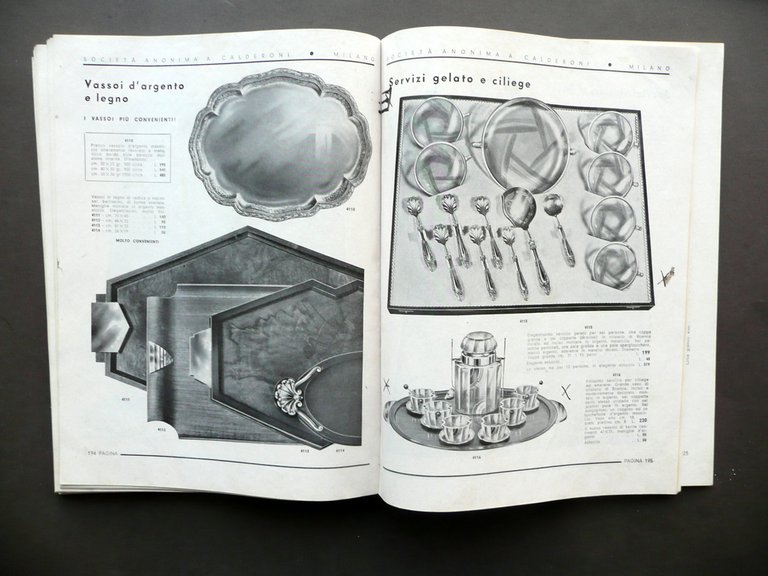 Calderoni Gioielliere Milano Catalogo 1935-36 Argenteria Servizi Brillanti | Immagine Gallery 4