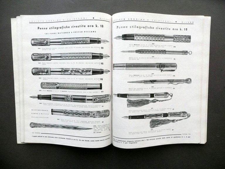 Calderoni Gioielliere Milano Catalogo 1935-36 Argenteria Servizi Brillanti | Immagine Gallery 5