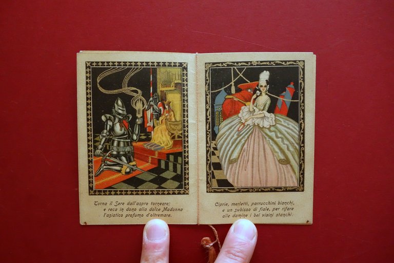 Calendarietto Almanacco Estasi Bertelli Profumo 1926 Bellissima Grafica Nanni