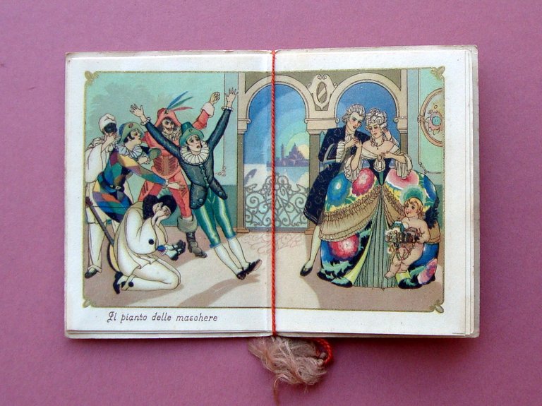 Calendarietto Barbiere 1935 Capricci d'Amore Maschere veneziane | Immagine Gallery 2