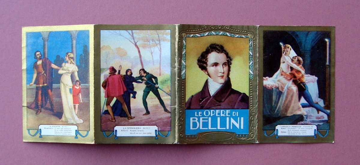 Calendarietto Barbiere 1936 Le Opere di Bellini ottimo