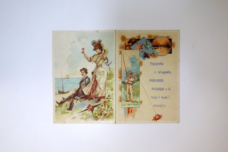 Calendarietto Tipografia e Litografia Forghieri Pellequi Modena 1902 Grafica | Immagine Gallery 1