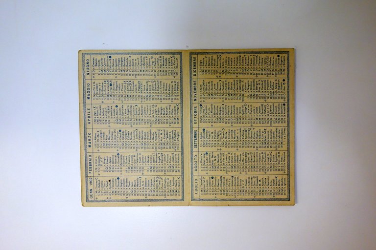 Calendarietto Tipografia e Litografia Forghieri Pellequi Modena 1902 Grafica | Immagine Gallery 2