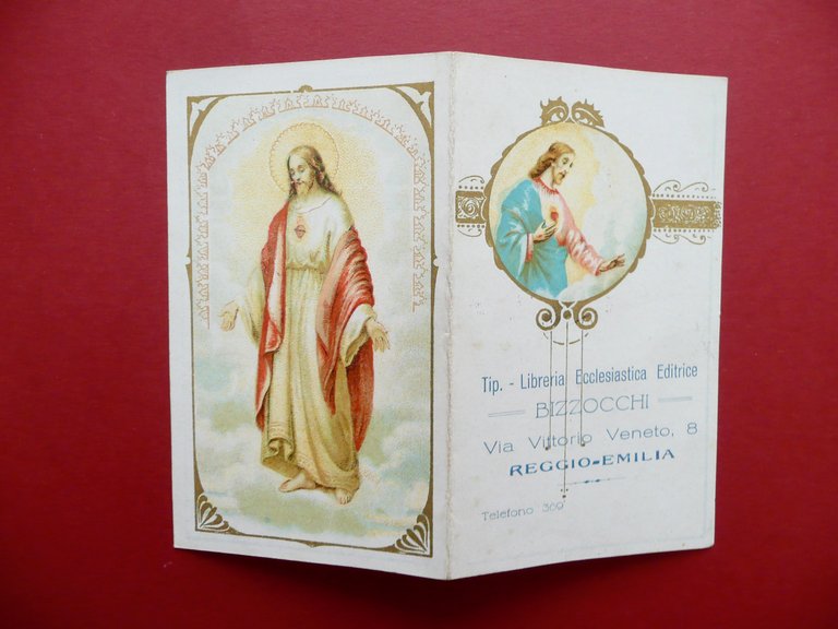 Calendarietto Tipografia Libreria Ecclesiastica Bizzocchi Reggio Emilia 1929