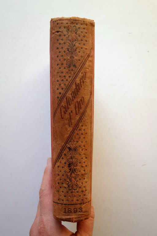 Calendario d'Oro Nobilt‡ Araldica Anno V 1893 Roma Garofalo Contuzzi …