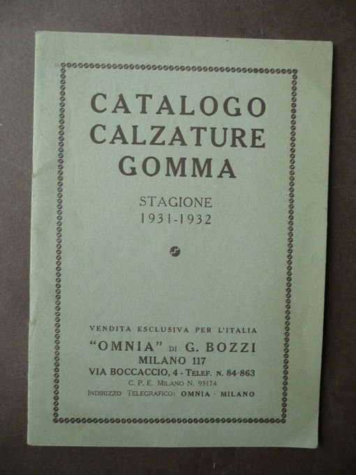 Calzature Gomma Goodrich 1931-32 Omnia Cacciatori Pescatori Pompieri Miniere