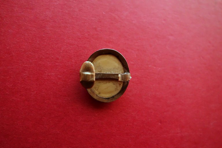 Cammeo in Pietra Lavica Montatura in Oro Antico Ottocento '800 …