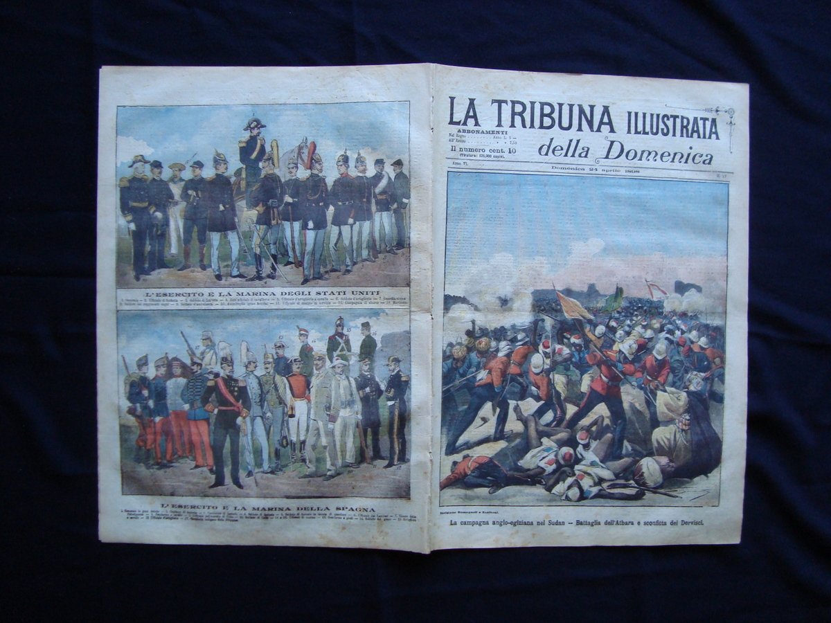 Campagna Anglo-Egiziana Battaglia Atbara Esercito USA Spagna TRIBUNA ILLUSTRATA | Immagine principale