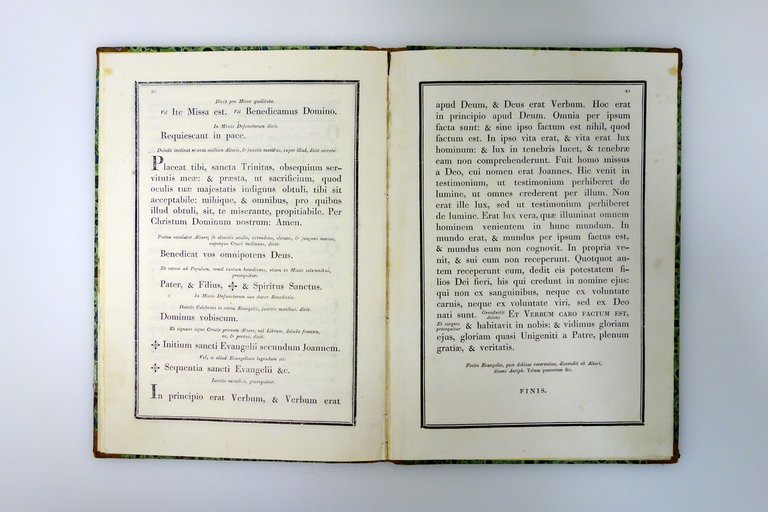 Canon Missae Usum Commodiorem Sacerdotum Messa Istruzioni Vincenzi Modena 1829 | Immagine Gallery 5