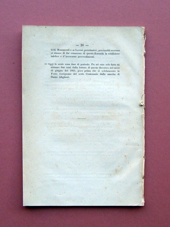 Cappi Alessandro Alcune Considerazioni intorno alla rotonda di Ravenna 1867