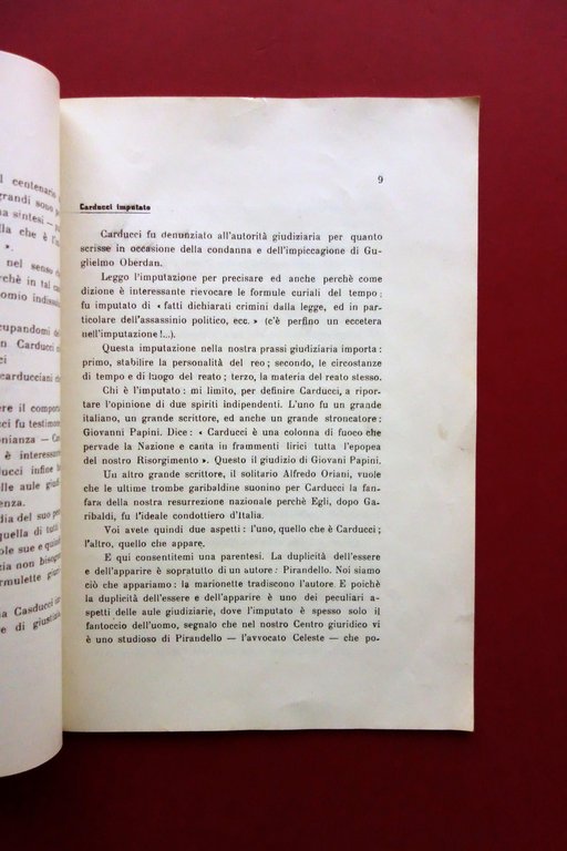 Carducci nelle Aule di Giustizia F. de Pasquale Catapano Lucera …