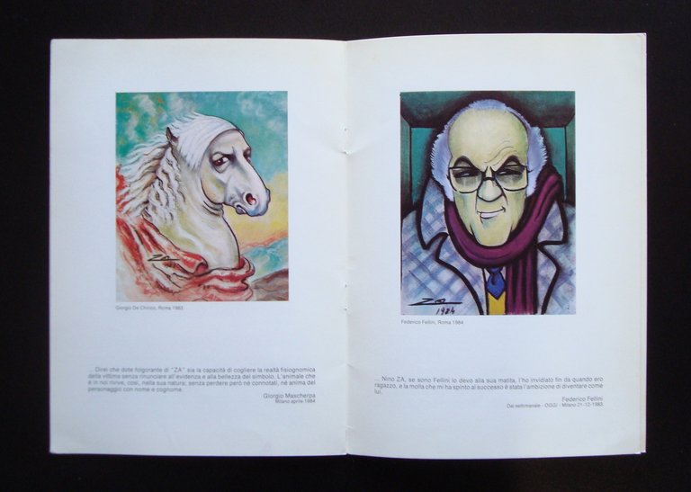 CARICATURE NINO ZA PERSONALE GALLERIA ARTE ZANINI ROMA ARDITO SCHIANO … | Immagine Gallery 2