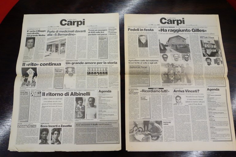 CARLINO MODENA MORTE ENZO FERRARI 2 NUMERI 17-18/8/1988 COMPLETI
