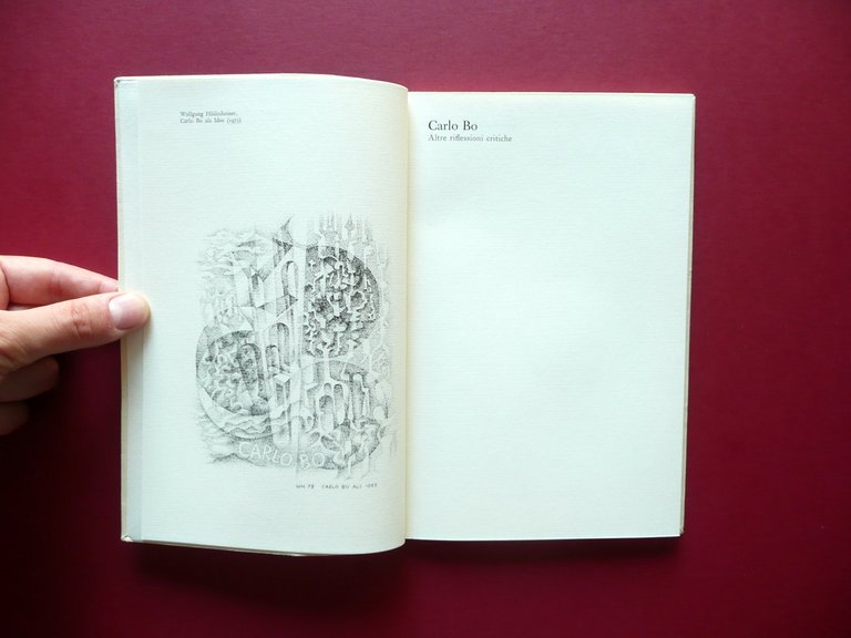 Carlo Bo Altre Riflessioni Critiche Urbino 1973 Letteratura Critica Letteraria