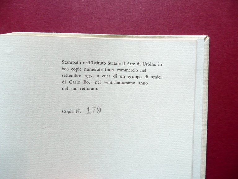 Carlo Bo Altre Riflessioni Critiche Urbino 1973 Letteratura Critica Letteraria