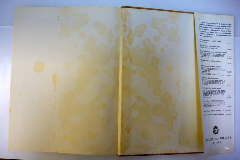 CARLO CARRA' PITTORE PACCHIONI EDIZIONI DEL MILIONE 1958
