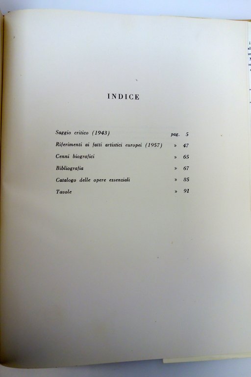 CARLO CARRA' PITTORE PACCHIONI EDIZIONI DEL MILIONE 1958