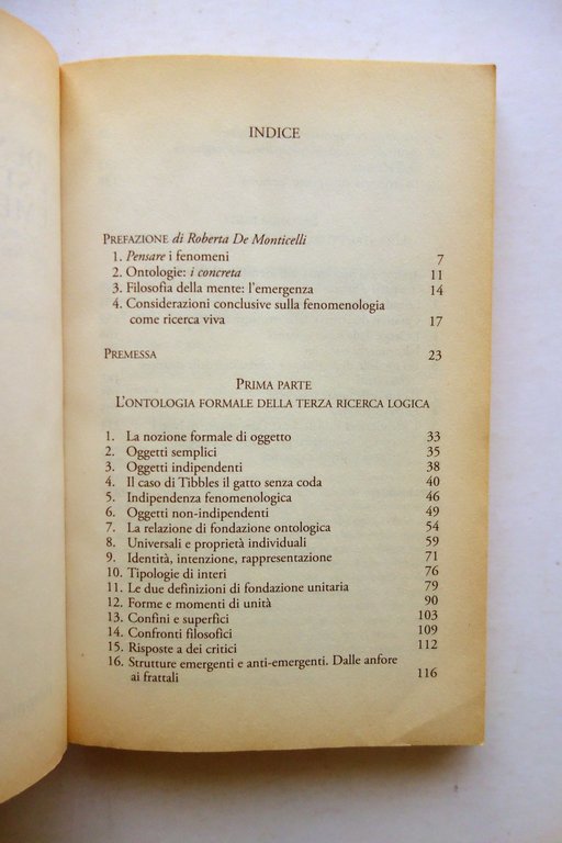 Carlo Conti Identità e Strutture Emergenti Bompiani Milano 2005 Husserl