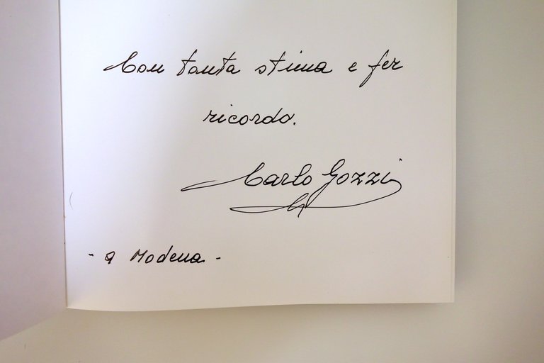 Carlo Gozzi un Nido di Memorie Baritono Modena 1998 Autografo
