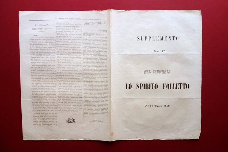 Carnevale di Milano 1862 Mascherata dello Spirito Folletto Tavola Doppia … | Immagine Gallery 2