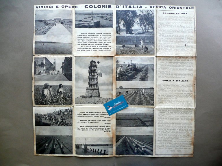 Carta Africa Orientale Collana Gloriosa Esploratori Pionieri Opere Colonie 1935 | Immagine Gallery 2