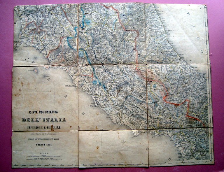 Carta Corografica dell'Italia Superiore e CentraleUfficio Stato Maggiore 1865 | Immagine Gallery 2