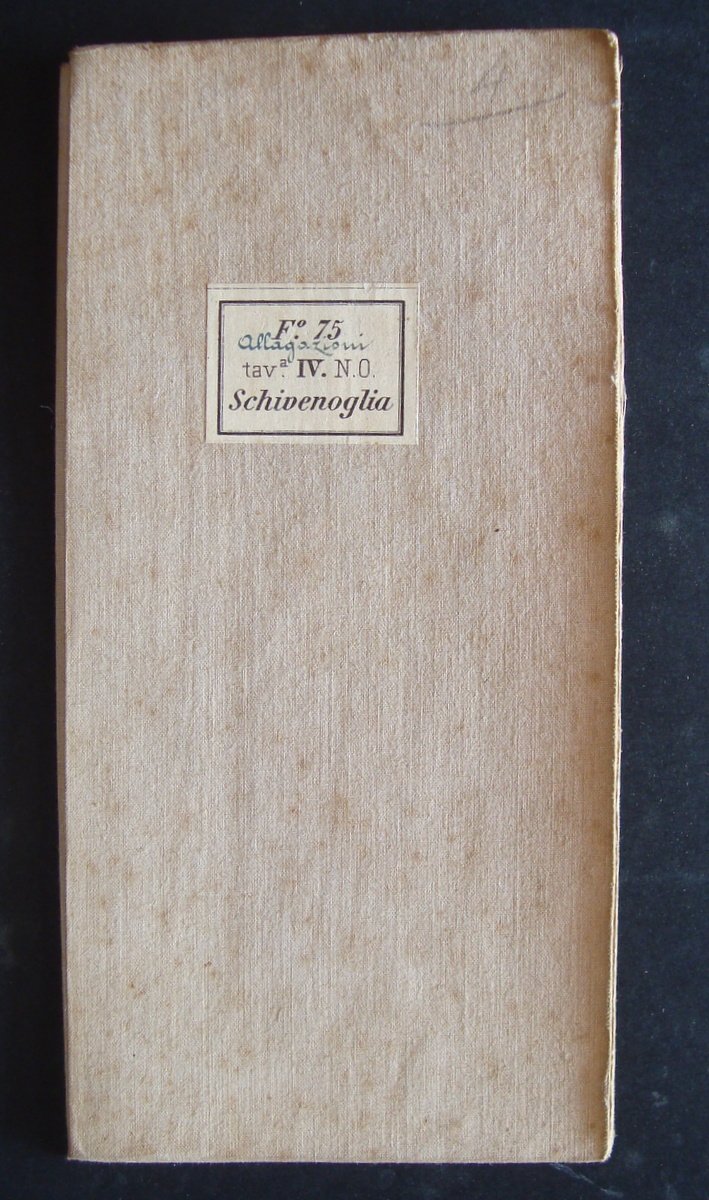 CARTA F.75 DELLA CARTA D'ITALIA IGM TELATA SCHIVENOGLIA 1893