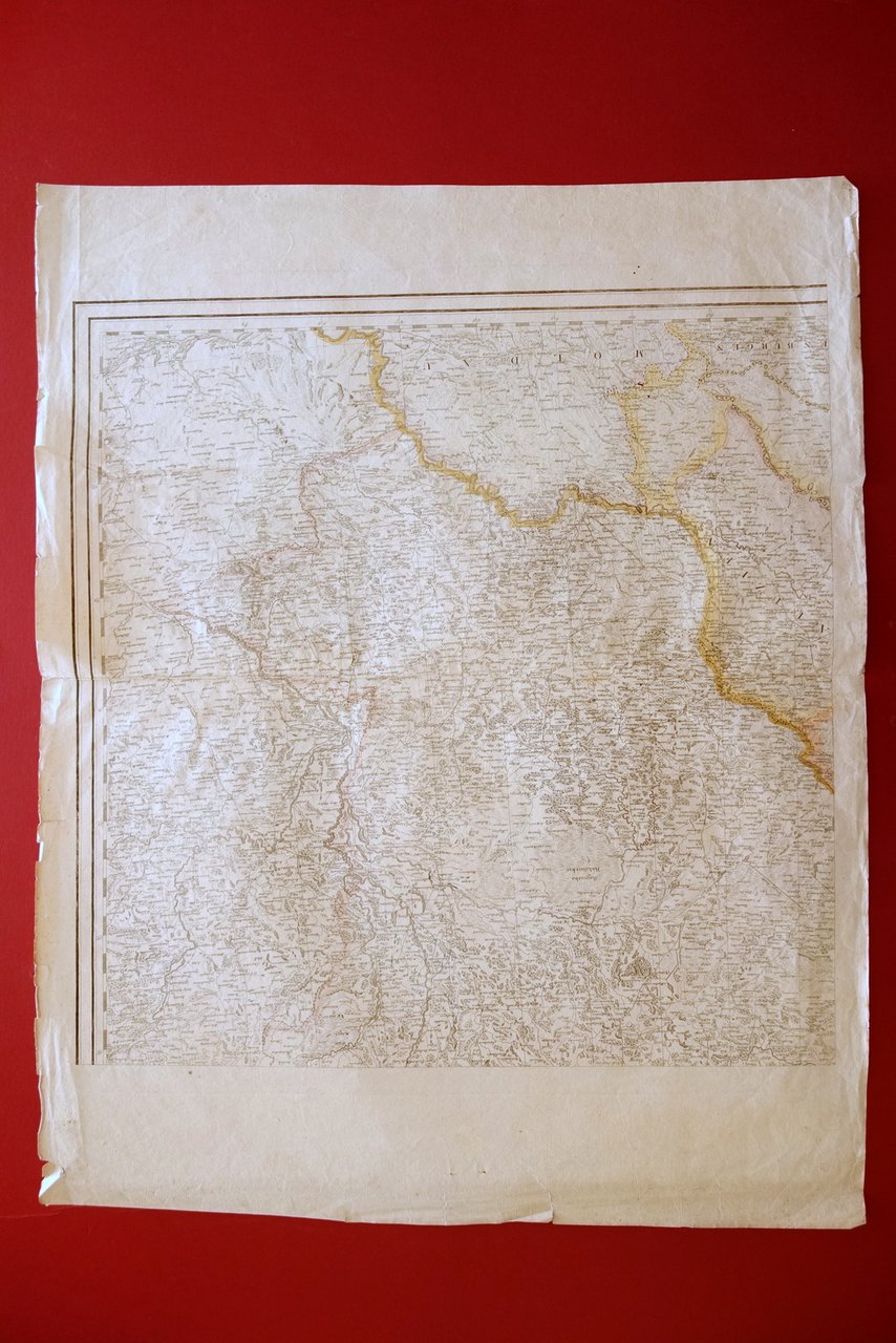 Carta Geografica Originale Ucraina Occidentale Kiev Est Europa Primo Ottocento