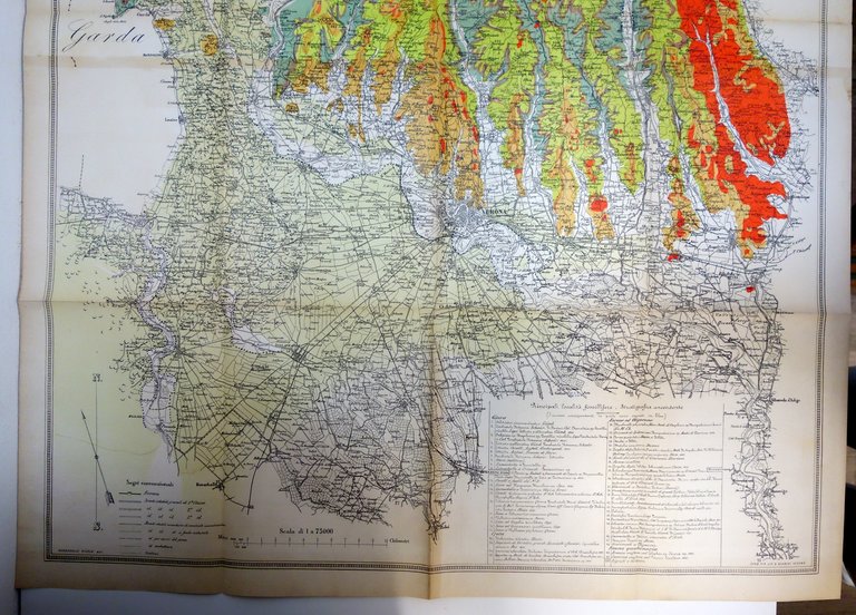 Carta Geologica della Provincia di Verona Enrico Nicolis Vianini 1882 … | Immagine Gallery 4