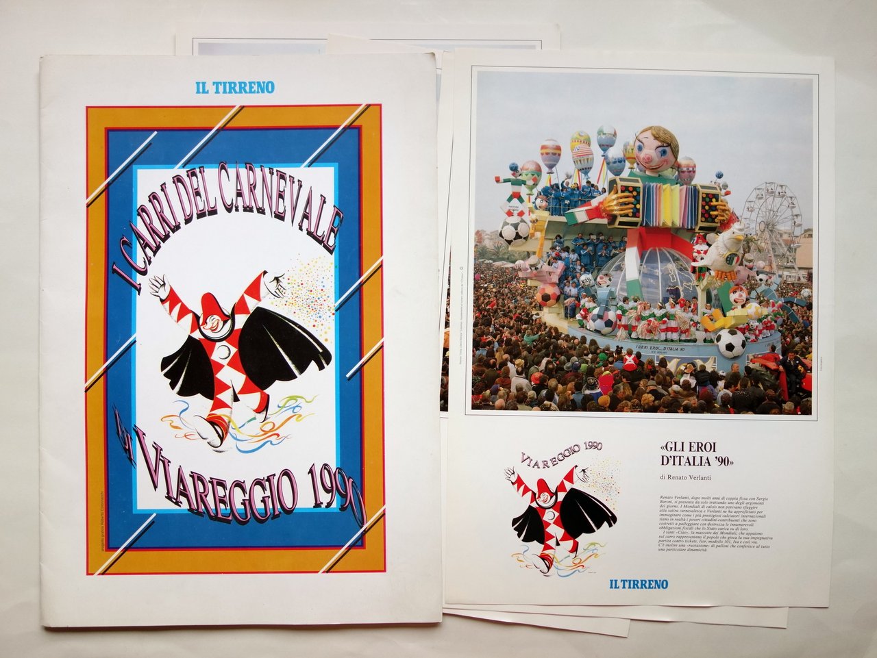 Cartella Il Tirreno i Carri del Carnevale di Viareggio 1990 …