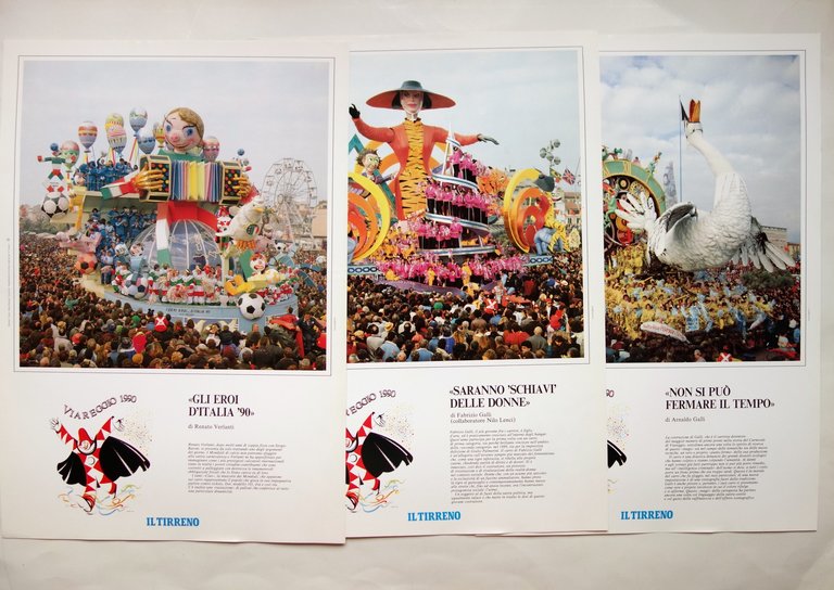 Cartella Il Tirreno i Carri del Carnevale di Viareggio 1990 …