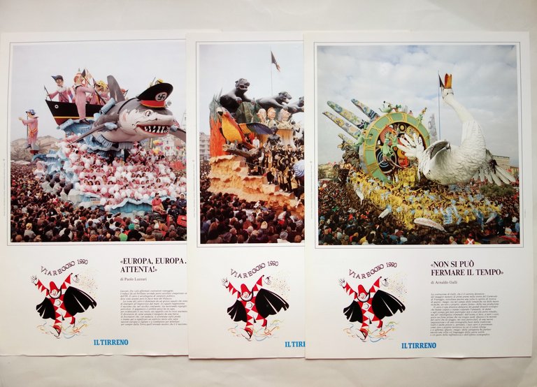 Cartella Il Tirreno i Carri del Carnevale di Viareggio 1990 …