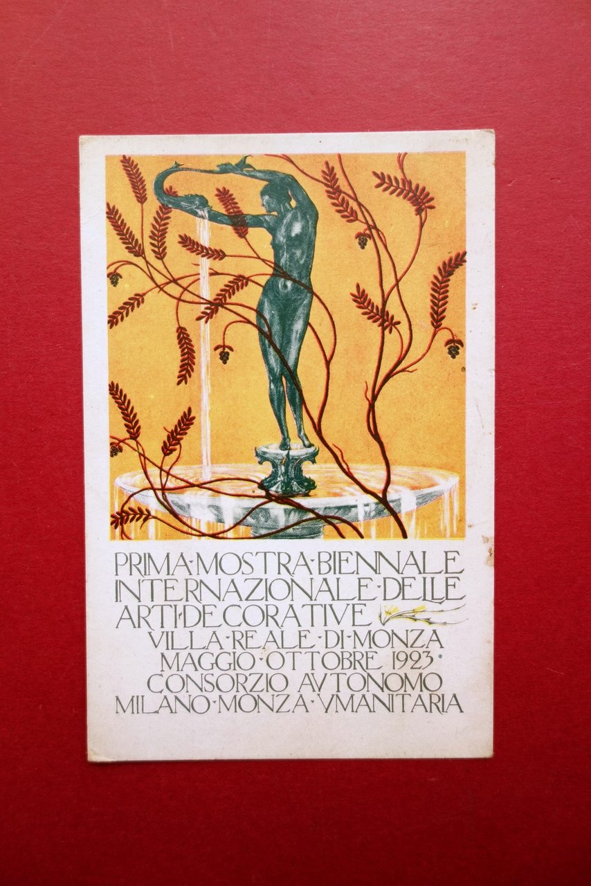 Cartolina 1∞ Mostra Biennale Arti Decorative Monza 1923 Guerrini Non …