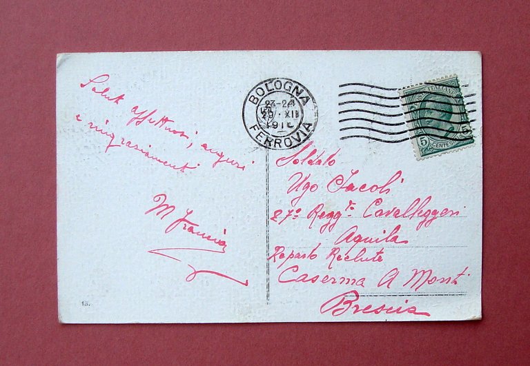 Cartolina 1918 Viva Gorizia Italiana viaggiata bella | Immagine Gallery 2