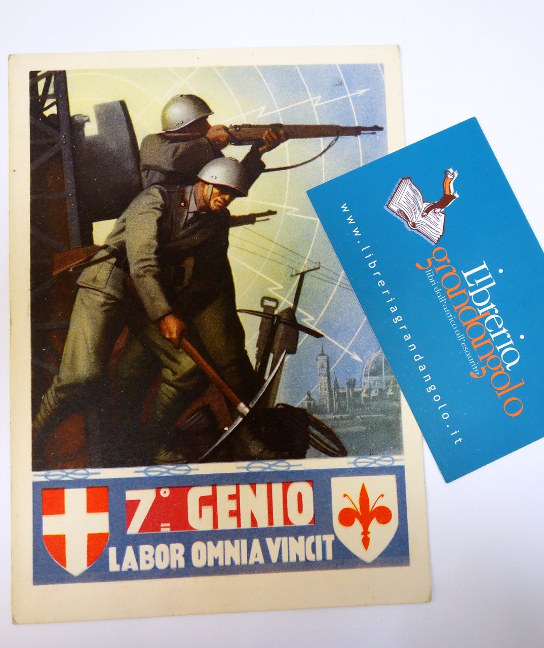 Cartolina 7° Genio non viaggiata Boccasile