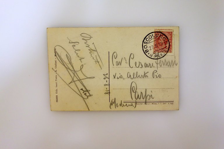 Cartolina Abetone Boscolungo Albergo Orsatti Appennino Viaggiata 1918 Rara