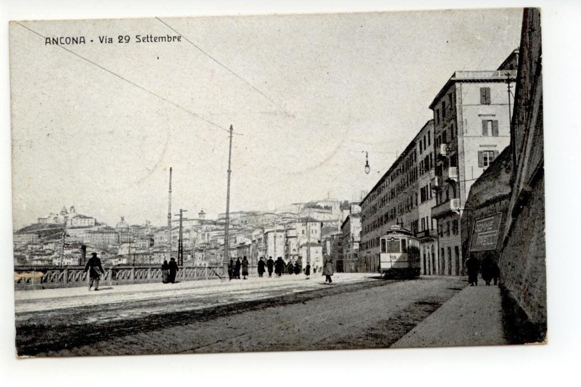 Cartolina Ancona Via 29 Settembre 1942 viaggiata