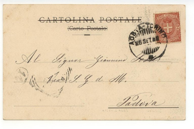 Cartolina Aosta Arco Romano viaggiata